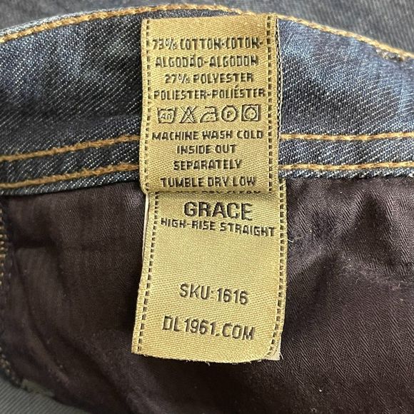 DL1961 Women's High Rise Straight Leg Jeans Denim 4-Way 360 Stretch Comfort 27 - Picture 7 of 8